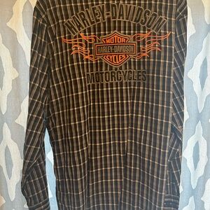 Harley Davidson long sleeve button up